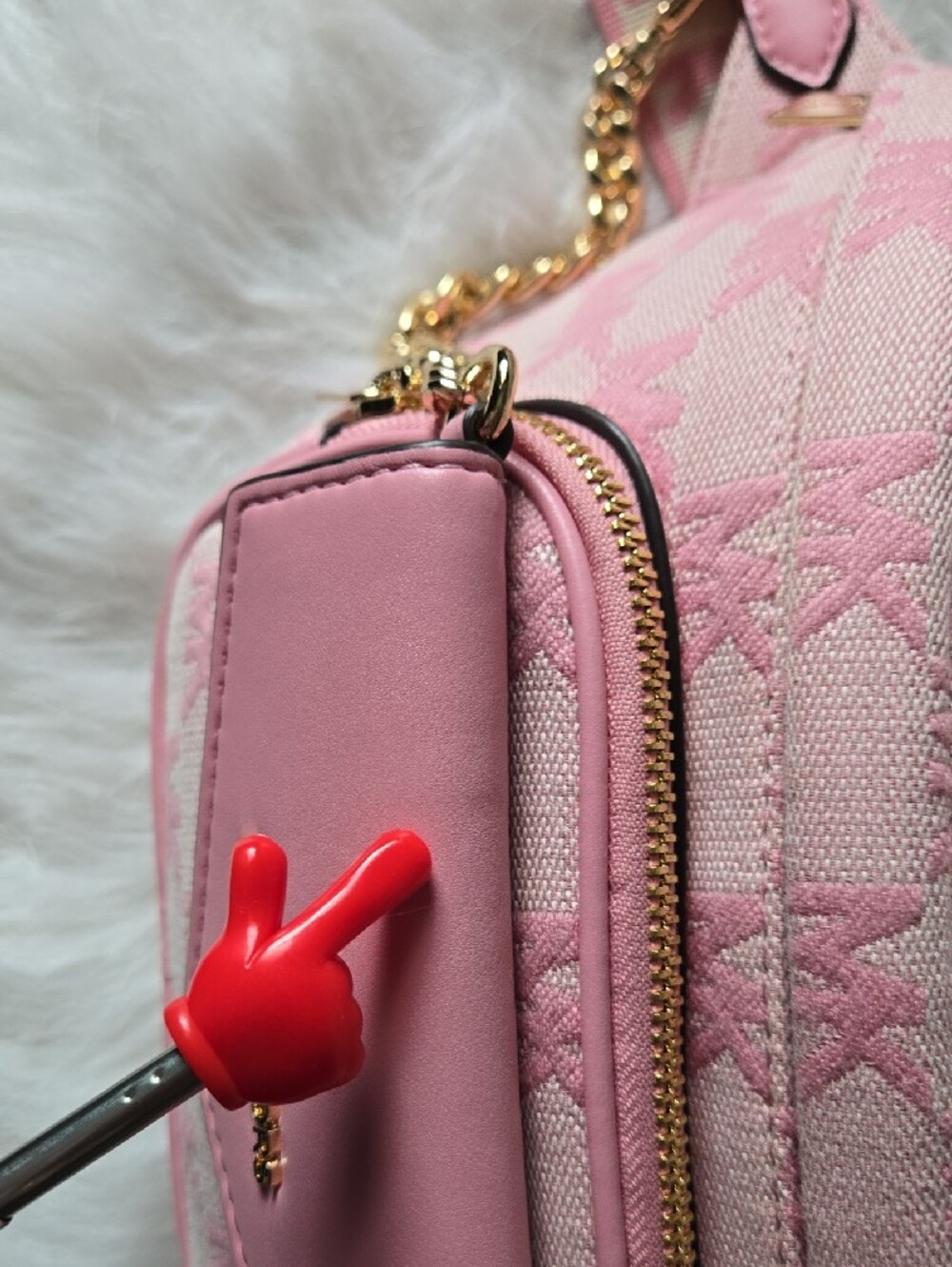 Michael Kors Pink Logo Crossbody Belt Bag with Gold Hardware - Picture 9 of 13